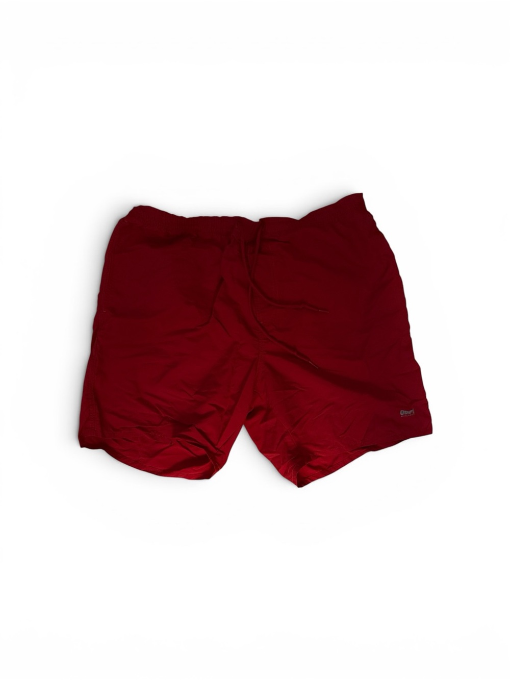 Obey Men's Deep Red Athletic Shorts with Drawstring